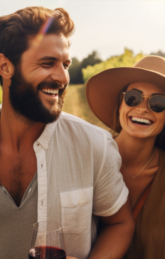 Exploring wine regions and tasting new wine, this couple used Treasured Wine Label Removers to remove the labels from the wines they enjoyed so they can remember the wine, the winery, the wine region and times together